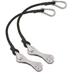 Taco Metals Shock Cord With Double Pulley 12in 1p Silver