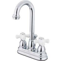 Kingston Brass KB3611PX 4 in Centerset Bathroom Faucet Polished Chrome