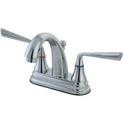 Kingston Brass KS7611ZL 4 in Centerset Bathroom Faucet Polished Chro Polished Chrome