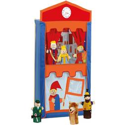 Roba Wooden Puppet Theater incl 6 Hand Puppets