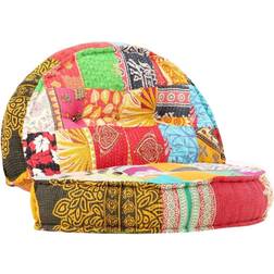 vidaXL 100x20 stof patchwork Siddepuf