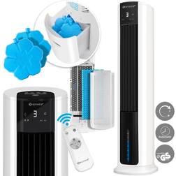 Kesser 4in1 Mobile Klimaanlage Tower Klimagerät Ventilator/Luftkühler/Luftbefeuchter/Ionisator, mit Fernbedienung Timer Wassertank, 60W, Klima 2 Kühlakkus turmventilator