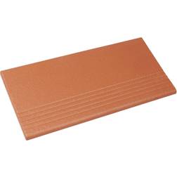 Treppenfliese Spaltplatte 24 x 11,5 cm rot-natur
