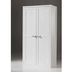 Vipack 2 Portes Bois Laqué Blanc Armoire