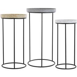 Beliani Lot de 3 Tables Basses Appoint Au Look Table Basse