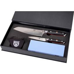 Gräwe Damastmesser-Set Wetzstein