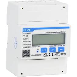 Chint KWh måler 3-faset 80A, kW, kvar/h, PF. MID kl. 1, RS485/Modbus