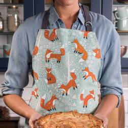 Ulster Weavers Fox Cotton Apron Blue, Orange