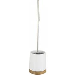 Wenko Brosse WC En Bambou Céramique 44 x 11 cm Beige