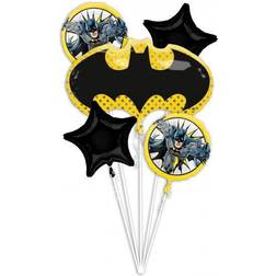 Amscan foil balloons DC Comics Batman junior black/yellow 5-piece