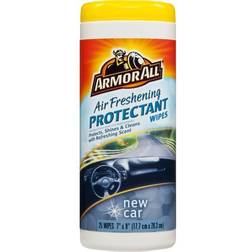 Armor All Plastic/Rubber/Vinyl Air Freshening Protectant Wipes New Car Scent