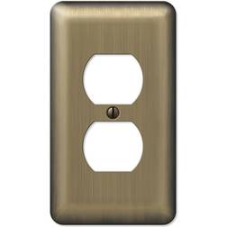 AMERELLE Brass 1-Gang 1-Duplex/ 1-Single Wall Plate 1-Pack