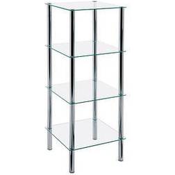 HAKU Möbel Etagère 4 Niveaux En Verre Eliot 107 cm Transparent