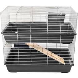 KCT Double Level 100cm Pet Cage or Hutch Dark