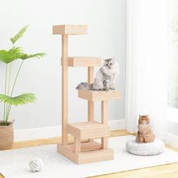 vidaXL kradsetræ 45,5x49x103 massivt fyrretræ