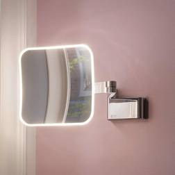 Emco LED Rasier- und Kosmetikspiegel mit 5-fach Vergrößerung