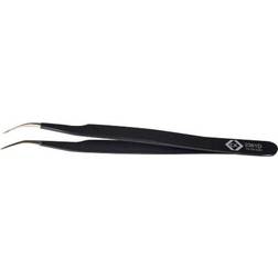 C.K T2361D antistatique (ESD) Pince brucelle ESD 7a SA-ESD pointue, courbée, fine 120 mm