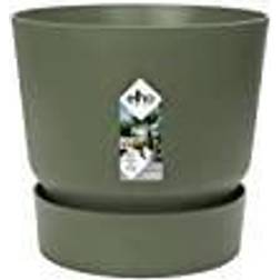 Elho Greenville Rond Ø 16.0 x H 15.3 cm - Vert/Leaf Green