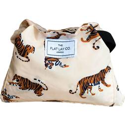 The Flat Lay Co. Drawstring Bag Beige Tigers