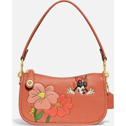 Coach B4/burnt Coral x Disney Leather Top-handle bag