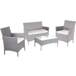 MCW 2-1-1 Poly-Rattan Garten-Garnitur Lounge-Set