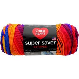 Red Heart Super Saver Yarn-Favorite Stripe