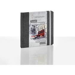 Hahnemuhle Toned Watercolour Book Grey, grau getöntes Aquarellbuch, DIN 14x14cm