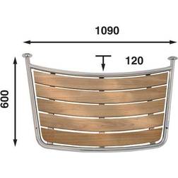 Båtsystem Badeplatform til Sejlbåd 1090 x 600 mm