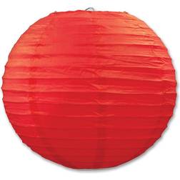 Beistle Paper Lanterns 9 1/2 Red 6 Pack 3/Pkg