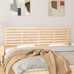 vidaXL Sängynpääty Seinälle 166x3x63 cm Täysi Mänty