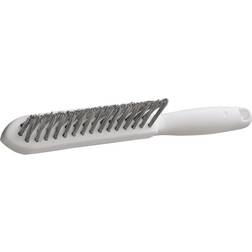 Lessmann Håndstålbørste 290mm 3 rk plast håndtag