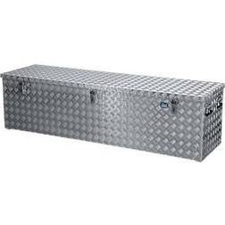 Alutec Aluminium chequer transport case, with gas pressure spring, capacity 470 l