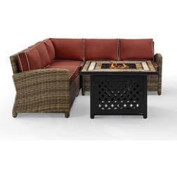 Crosley Furniture Bradenton Collection KO70157-SG Outdoor Lounge Set