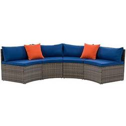 CorLiving Patio Sectional Bench Set Modular Sofa