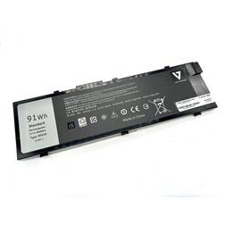 V7 Batterie de portable Li-Ion 7982 mAh 91 Wh pour Dell Precision 7510, 7520, 7710, 7720