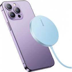 Baseus Simple Mini3 Magnetic 15W Wireless Charger Kompatibel med MagSafe Blå