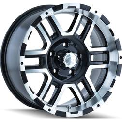 ION Ion Alloy Style 179 Black/MACHINED Wheel Face/Lip 16 8. inches /5 135 mm, 10 Offset