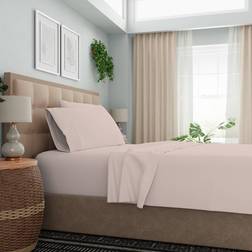Color Sense Wrinkle Bed Sheet Pink (274.3x259.1cm)