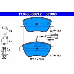 ATE Bremsbelagsatz, Scheibenbremse Vorderachse 13.0460-3863.2