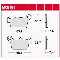 TRW Organic Allround MCB820 Remblokkenset