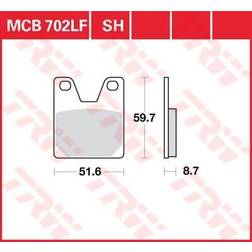 TRW Organic Allround MCB702 Remblokkenset