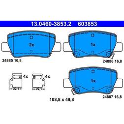 ATE Bremsbelagsatz, Scheibenbremse Hinterachse 13.0460-3853.2