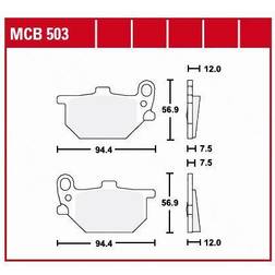 TRW Brake Pad Mcb503