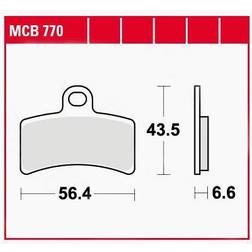 TRW Lucas Bremsbeläge organisch MCB770