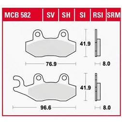 TRW Brake Pad Mcb582