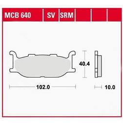 TRW Lucas Brake Pad MCB640