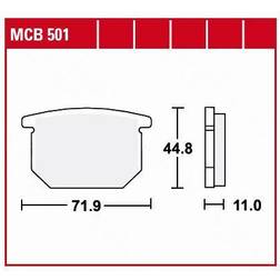 TRW Brake Pad Mcb501