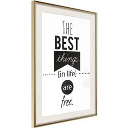 Artgeist Poster The Best Things 20x30 Guldram Tavla