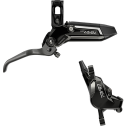 Sram Level Ultimate Stealth Disc Brake And Lever Front Post Mount 2-Piston Carbon Lever Titanium Hardware Gloss Black C1