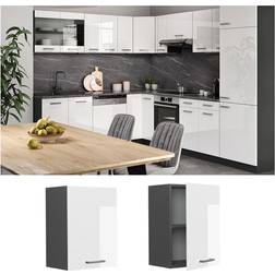 Vicco Wall Cabinet Wall Storage Kitchen Cabinet - Anthracite White